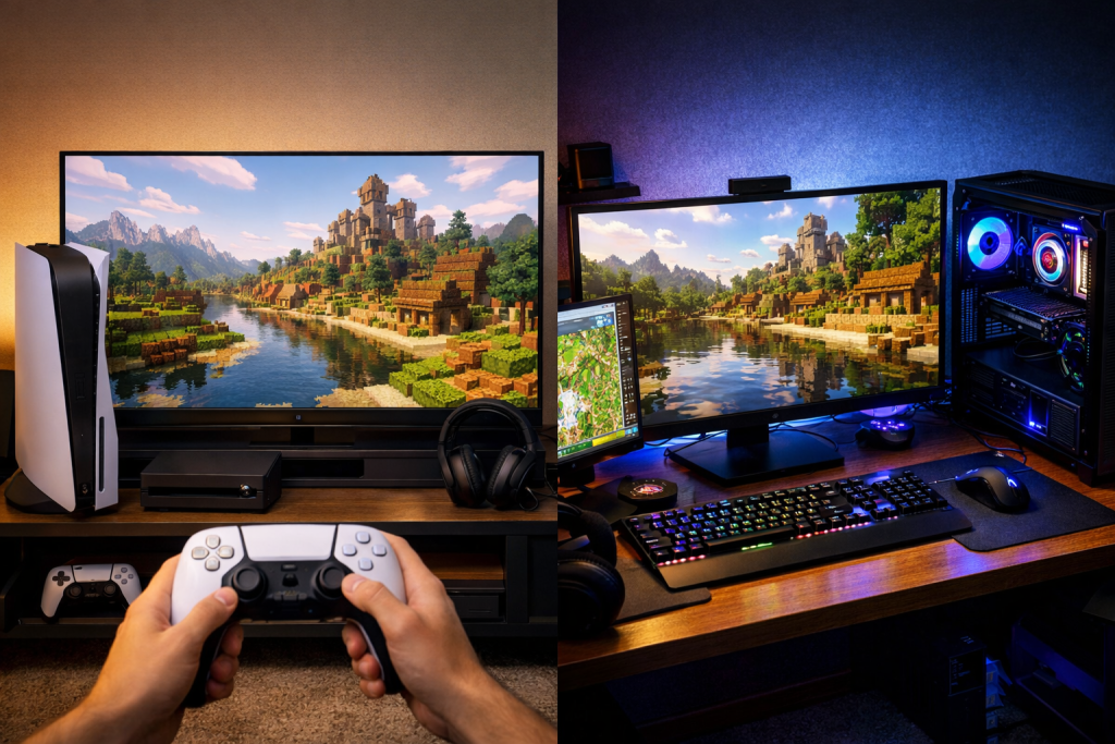 What to Expect from Minecraft on PS5 vs PC